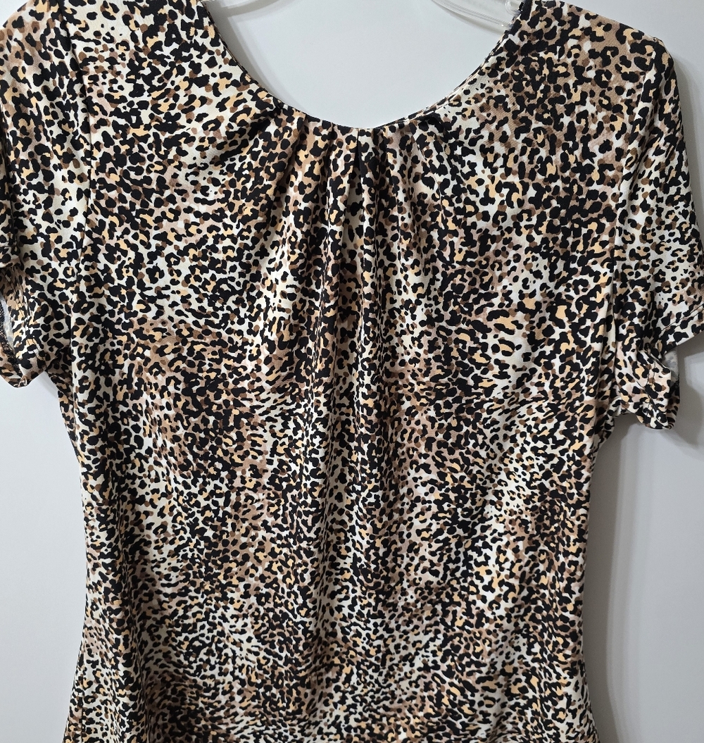 Calvin Kleine Lg Leopard Print Women's Top